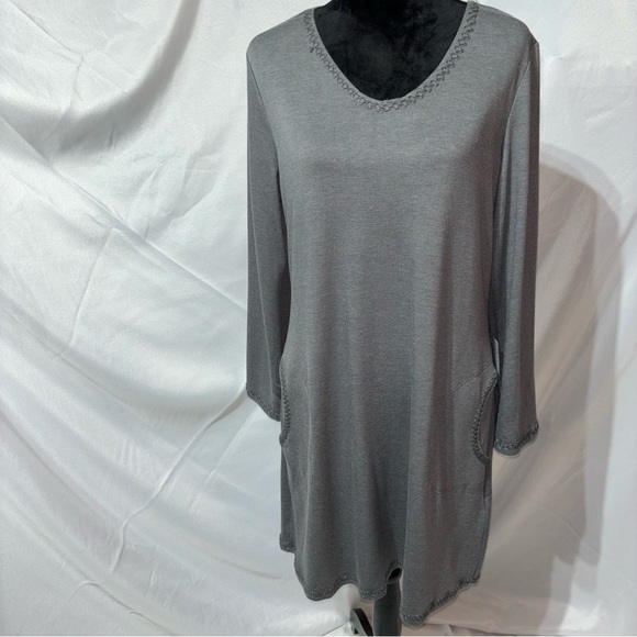 BOGO Max Studio Charcoal Gray Dress Size XL - Picture 1 of 13